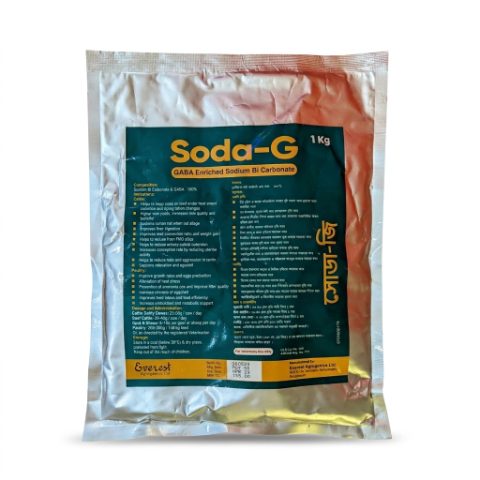 Soda-G 1 Kg - GABA Enriched Sodium Bi Carbonate for Livestock & Poultry