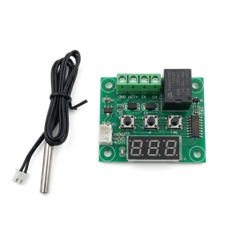 W1209 Digital Temperature Controller Board - Thermostat Switch Module with Sensor Probe